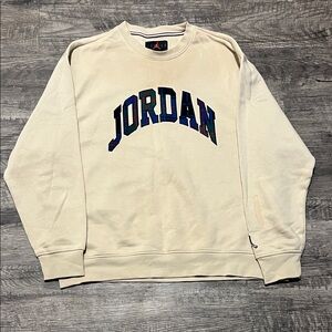 Jordan Cream Crewneck Men's Sweater